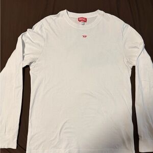 Diesel Classic White Long Sleeve Tee